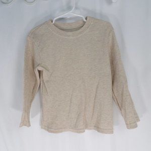 Garanimals  Boy Cream  Thermal Long Sleeve Shirt Size 4T